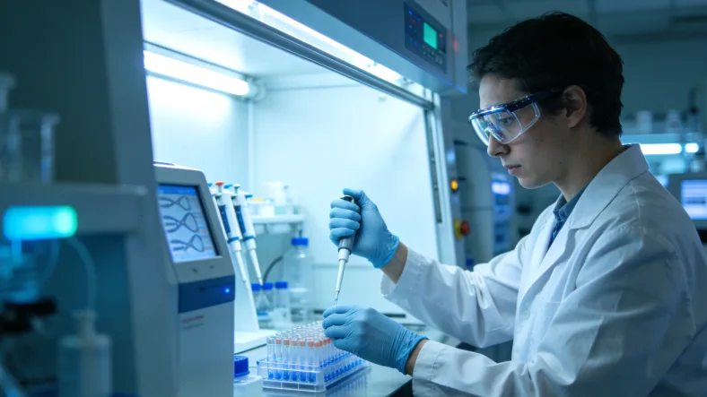 医生与患者讨论基因检测报告