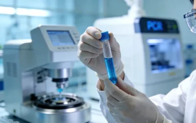 医生与女性患者面对面进行遗传咨询沟通