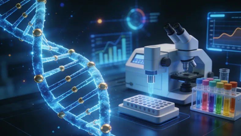 基因检测报告关键部分特写