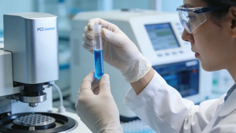 医生与患者面对面进行遗传咨询的场景插画