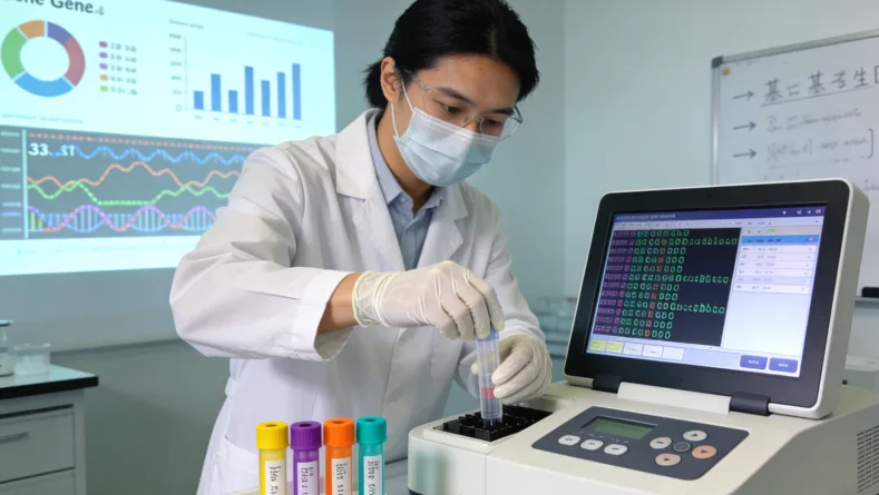 一张显示基因检测报告部分内容与2026年指南对比的示意图