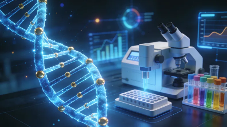 三类结果（致病、VUS、良性）的简单对比示意图