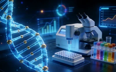 一位患者家属正在用手机查询基因检测价格，表情困惑。