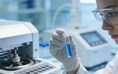 血液样本试管与组织病理切片对比图