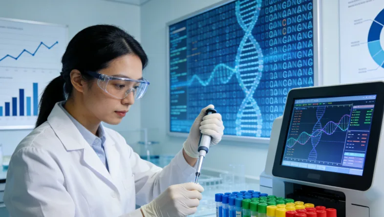 靶向药精准结合突变蛋白的动画效果图