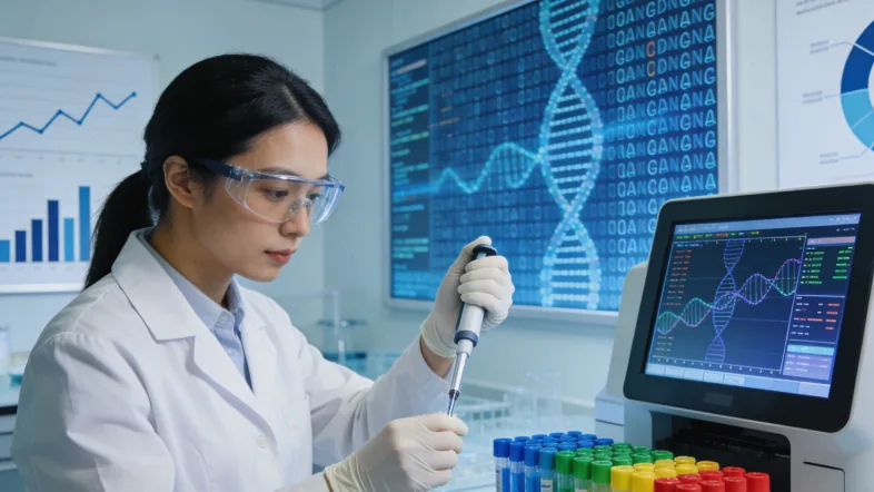 KRAS基因突变示意图：正常与异常信号对比