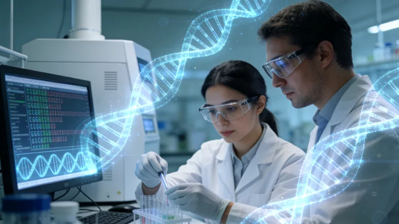 PCR与NGS两种检测方法对比示意图