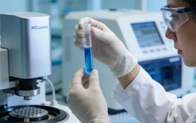 肺癌病理切片下，医生正在显微镜下挑选肿瘤细胞