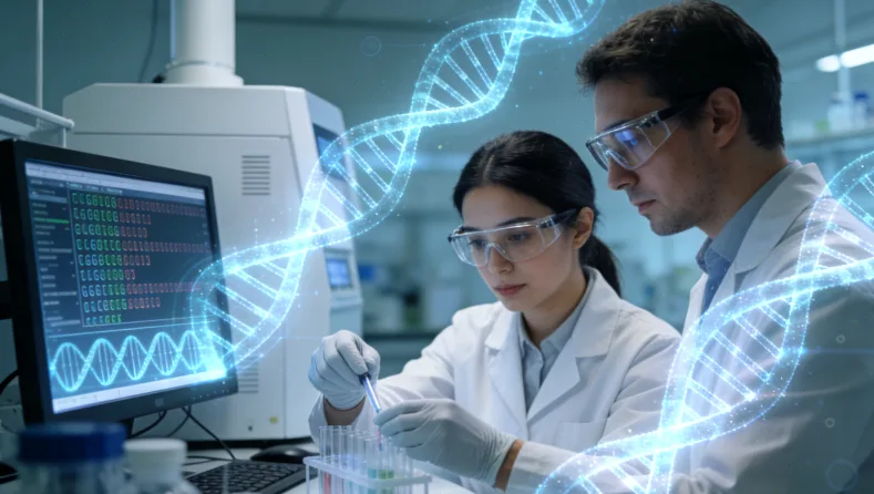 医生与患者家属沟通基因检测报告