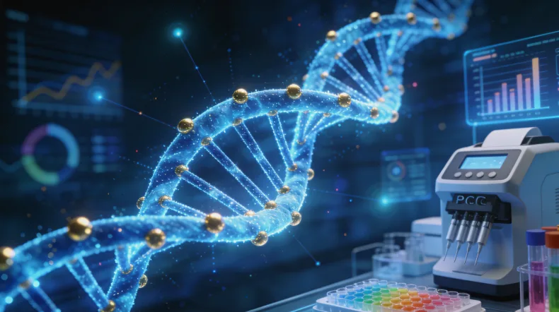 医生与患者共同查看基因检测报告