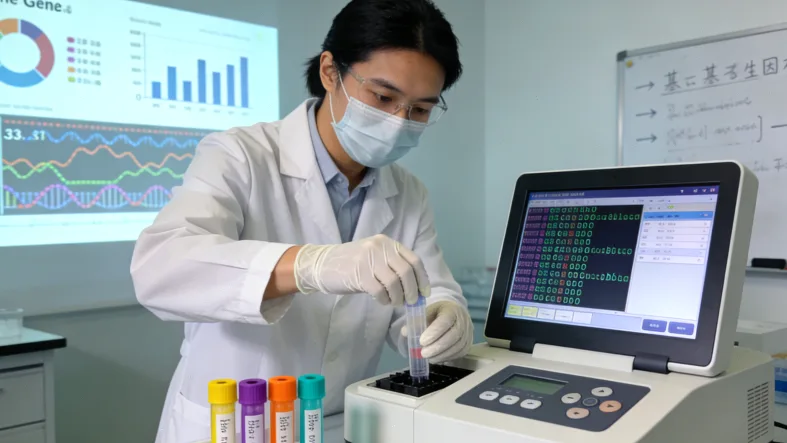 不同基因检测方法（IHC、FISH、NGS）的对比图表