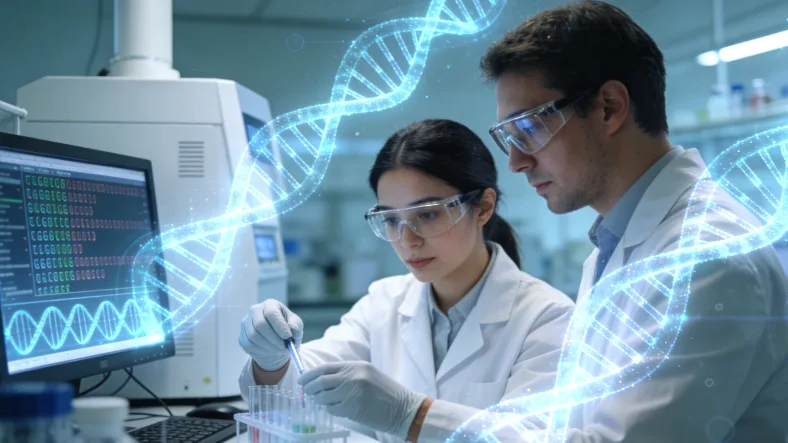 靶向药物精准作用于突变细胞的动画概念图