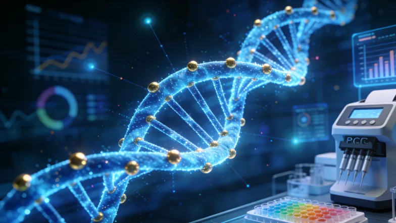 医生与患者讨论基因检测报告的场景