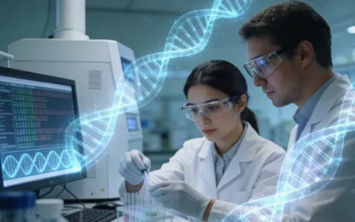 DNA双链损伤与修复机制示意图