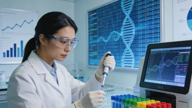 DNA双链断裂与同源重组修复示意图