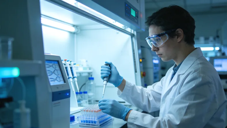 EGFR基因突变示意图，显示正常与突变序列对比