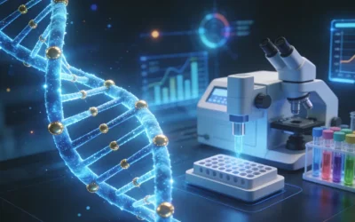 医生与患者讨论基因检测报告