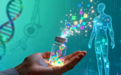 医生与患者共同查看基因检测报告