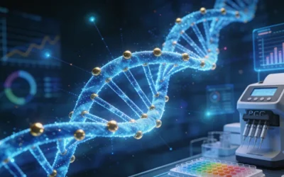 医生与患者共同查看基因检测报告