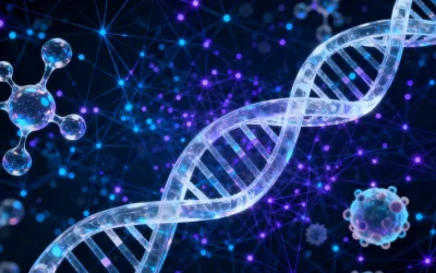 病理科医生在显微镜下观察肺癌组织切片