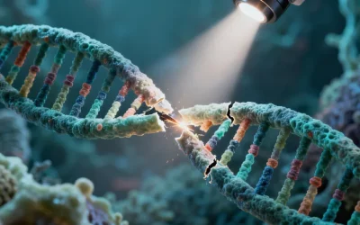 一位患者与医生共同查看CT影像的温馨场景