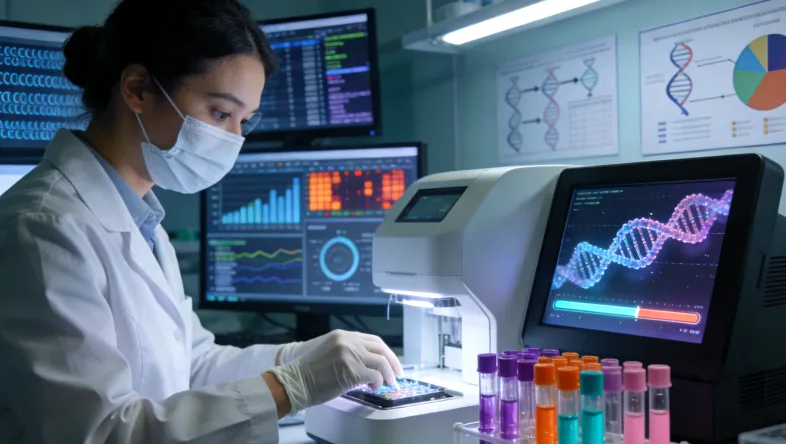 患者与医生在诊室内面对面沟通