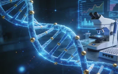 一位患者正在仔细阅读基因检测报告