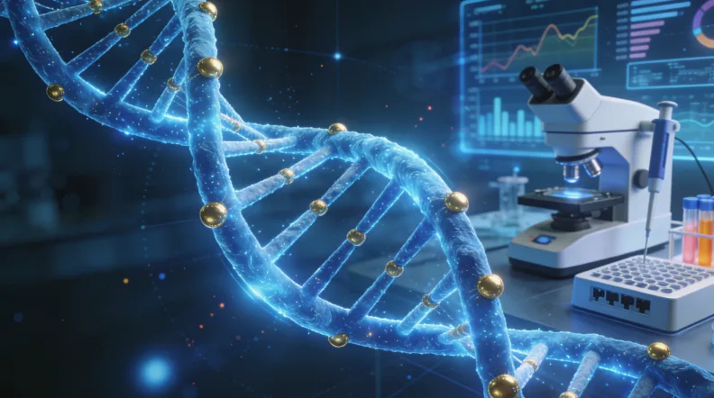 一位患者正在仔细阅读基因检测报告