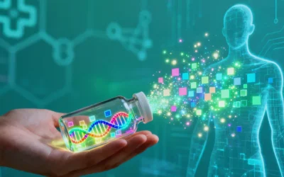 传统培养皿与现代化基因测序仪对比图