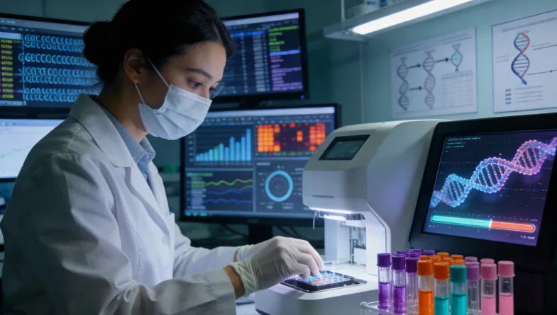 KRAS G12C突变蛋白与靶向药物结合示意图