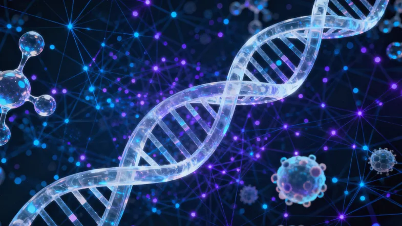 肺癌基因检测报告单局部特写，红圈标出KRAS p.G12C