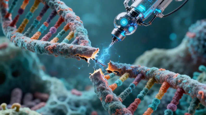 医生与患者共同查看基因检测报告的场景