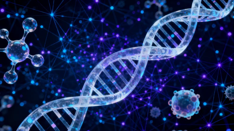 肺癌细胞与靶向药物作用示意图