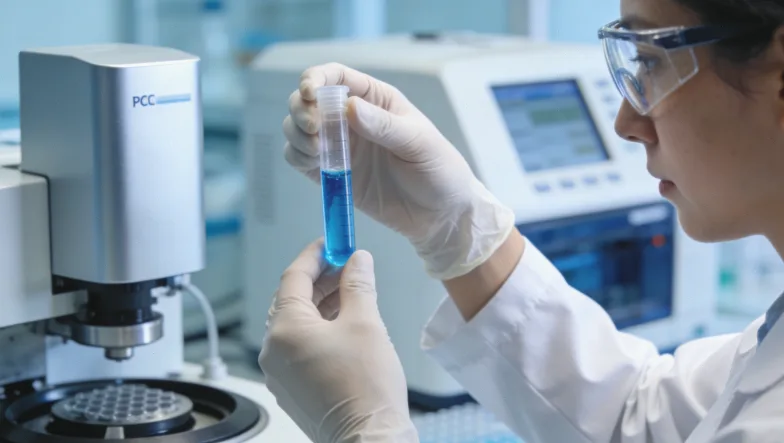 一位患者拿着新旧两份基因检测报告，面露疑惑