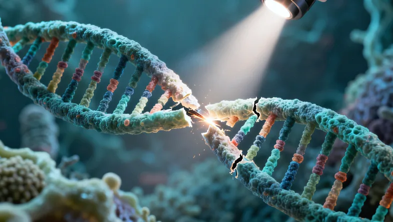 电子鼻咽镜下看到的鼻咽部正常与异常黏膜对比