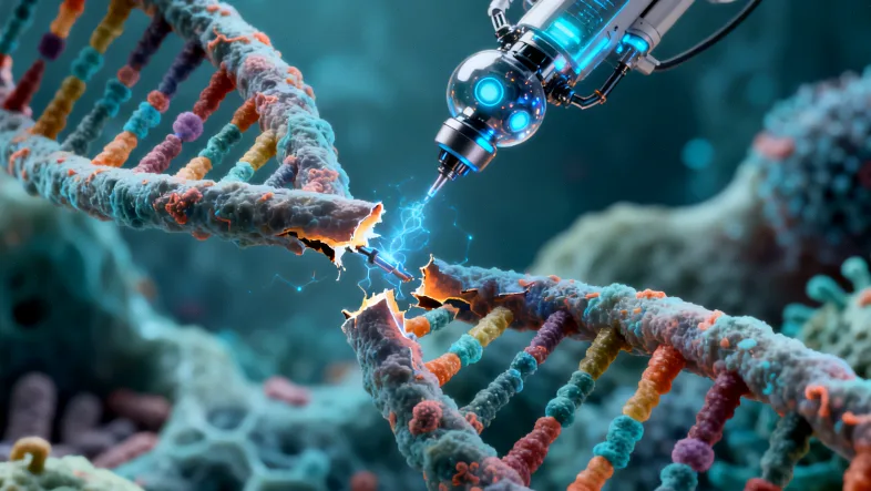 基因检测报告单局部特写