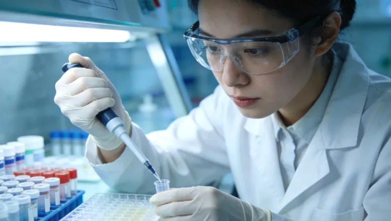 肺癌病理切片与基因报告对比图