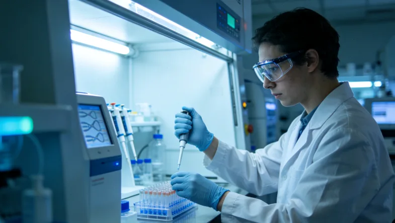 FFPE组织蜡块与切片的示意图