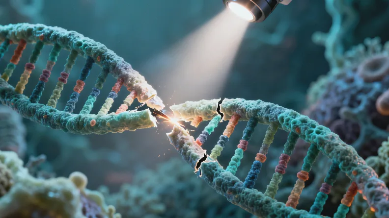 基因检测报告关键信息区域标注示意图