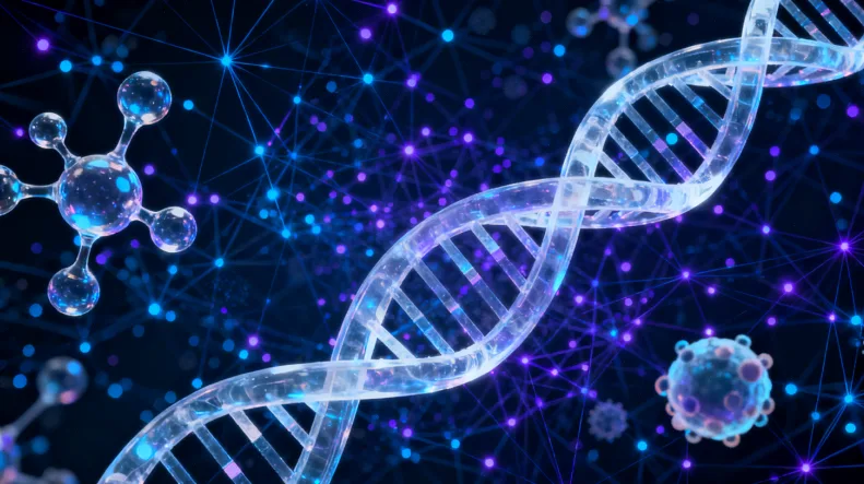 医生与患者讨论化验单的温馨场景