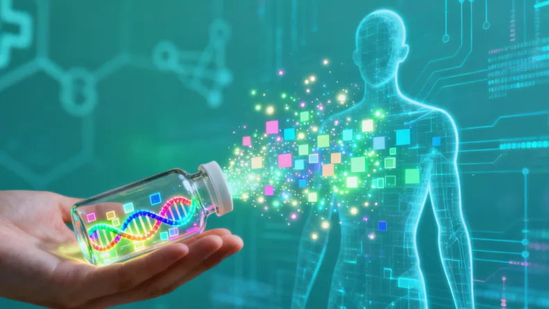 医生与患者讨论基因检测报告的场景