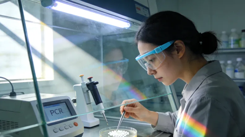 基因检测报告局部特写，突出HER2突变结果