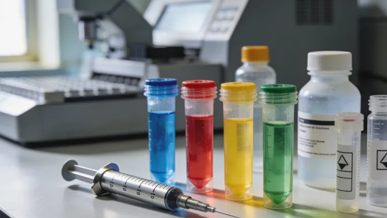 实验室技术人员进行DNA提取操作