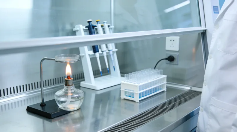 实验室技术人员进行基因测序操作