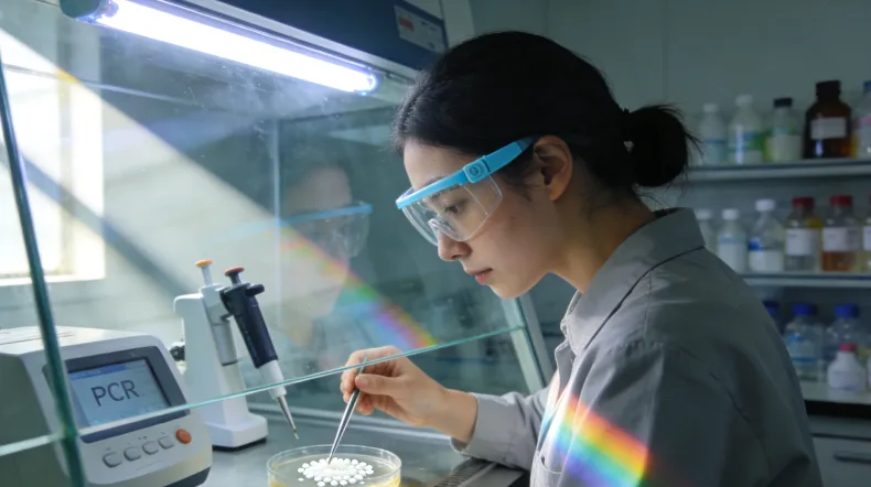 基因检测报告局部特写，圈出“TMB高”字样