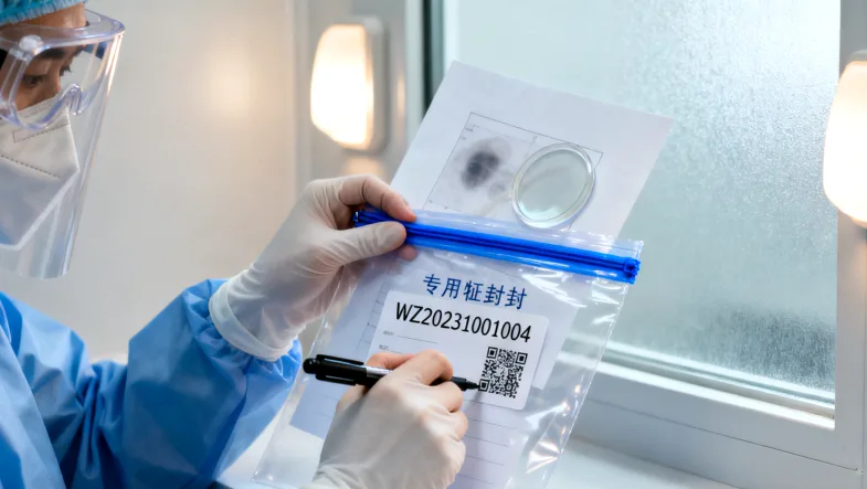 一个人拿着基因检测报告,露出困惑表情