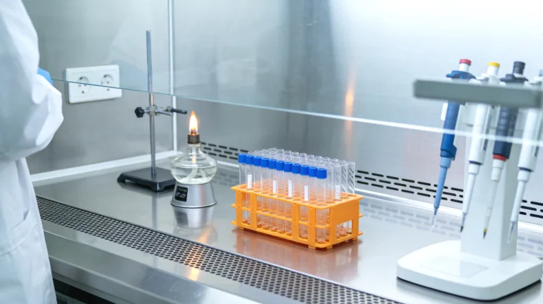 一个人困惑地看着布满复杂图表的基因检测报告