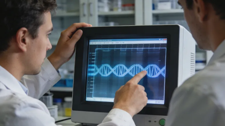 医生在办公室电脑前查询药品信息的场景