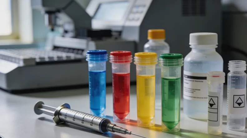 一位患者正在与医生面对面讨论基因检测报告