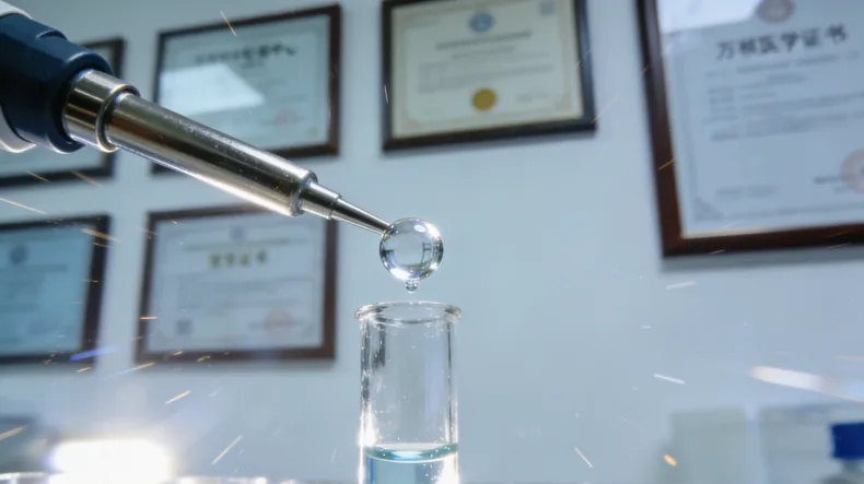 展示血液样本与组织样本（蜡块）的对比示意图